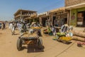 SHENDI, SUDAN - MARCH 6, 2019: View of a street in Shendi, Sud