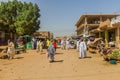 SHENDI, SUDAN - MARCH 6, 2019: View of a street in Shendi, Sud