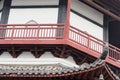 The brick tower style pavilion - Chinese Jiangnan typical Shengjin tower Royalty Free Stock Photo