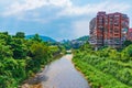 Shenkeng district river view Royalty Free Stock Photo