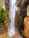 Shenxianju mountain cliff waterfall