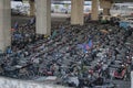 Shenzhen, China: abandoned vehicle storage field