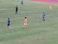 Shenzhen, China: as a recreational sport, soccer matches are in progress.