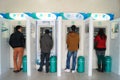 Shenzhen, China: bank ATM machine access Royalty Free Stock Photo