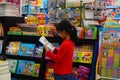 Shenzhen, China: bookstore, people are reading Royalty Free Stock Photo