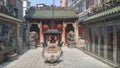 Shenzhen, China: burn incense and worship Buddha in the temple