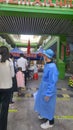 Shenzhen, China: citizens are lining up for free nucleic acid testing Royalty Free Stock Photo