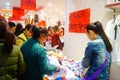 Shenzhen, China: clothing store discounted clothing, women are buying Royalty Free Stock Photo