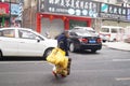 Shenzhen, China: collecting scrap older women