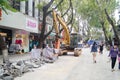 Shenzhen, China: Construction of the drainage gou