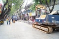 Shenzhen, China: Construction of the drainage gou