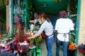 Shenzhen, China: the flower shop landscape of young women