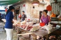 Shenzhen, China: fresh chicken stall