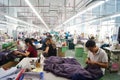 Shenzhen, China: garment factory workshop