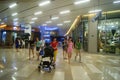 Shenzhen, China: large shopping mall interior landscape