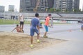 Shenzhen, China: long jump training