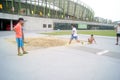 Shenzhen, China: long jump training