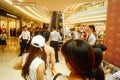 Shenzhen, China: male and female fans are waiting to watch Hongkong actress Myolie Wu D.