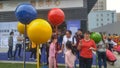 Shenzhen, China: new residential buildings start selling activities on the scene