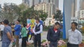Shenzhen, China: new residential buildings start selling activities on the scene