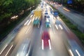 Shenzhen, China: Night 107 road traffic landscape Royalty Free Stock Photo