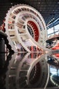 The futuristic modern interiror architecture design of the book store Zhongshuge in Shenzhen, China