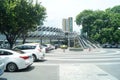 Shenzhen, China: pedestrian bridge