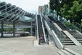 Shenzhen, China: pedestrian bridge