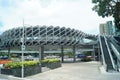 Shenzhen, China: pedestrian bridge