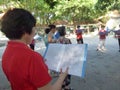 Shenzhen, China: people sing gospel songs in the park