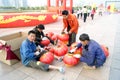 Shenzhen china: ready to hang red lantern