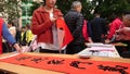 Shenzhen, China: retired senior cadres write free Spring Festival couplets for residents in a residential community