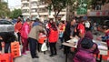 Shenzhen, China: retired senior cadres write free Spring Festival couplets for residents in a residential community