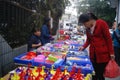 Shenzhen, China: on the roadside stall to buy commodity