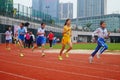 Shenzhen, China: a selection of elite track and field athletes in primary and secondary schools