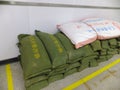 Shenzhen, China: special flood control sandbag