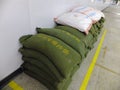 Shenzhen, China: special flood control sandbag