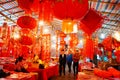 Shenzhen, China: Spring Festival couplets sold