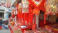 Shenzhen, China: street stalls selling Spring Festival couplets and other auspicious items for the upcoming Spring Festival