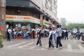 Shenzhen, China: students after school Royalty Free Stock Photo