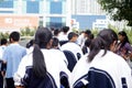 Shenzhen, China: students after school