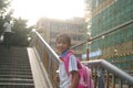 Shenzhen, China: students on the way home from school Royalty Free Stock Photo