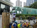 Shenzhen, China: subway entrance landscape