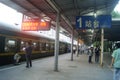 Shenzhen, China: train station waiting room Royalty Free Stock Photo