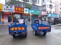 Shenzhen, China: tricycle for moving goods