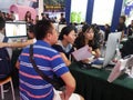 Shenzhen, China: wedding services expo, young couples in order wedding services