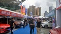 Shenzhen, China: Weekend auto show sales, people are watching cars or buying cars.