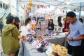 Shenzhen, China: window of the world eurostyle street holds a fair, selling masks popular with young women