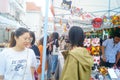 Shenzhen, China: window of the world eurostyle street holds a fair, selling masks popular with young women