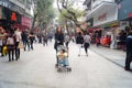 Shenzhen, China: Xixiang commercial pedestrian street landscape Royalty Free Stock Photo